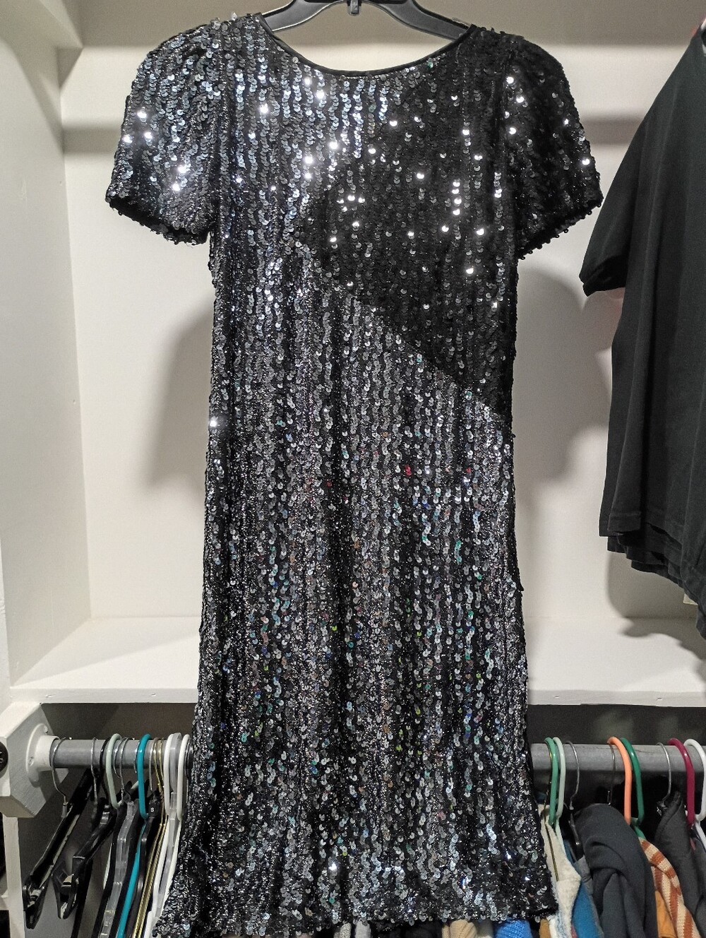 Vintage Sequin Mini Dress